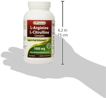 Best Naturals L-Arginine L-Citruline Complex Tablets, 250 Count