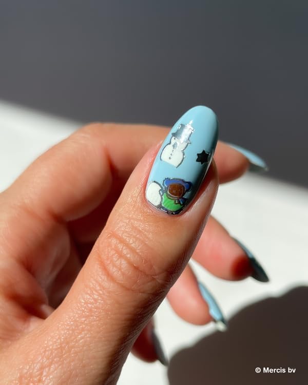 Miffy in The Snow Nail Stickers - Lightweight & Easy-to-Apply Nail Art with Trendy Design - Durable & Long-Lasting Nail Stickers for Women, Ideal for DIY Manicures & Salon-Quality Nails