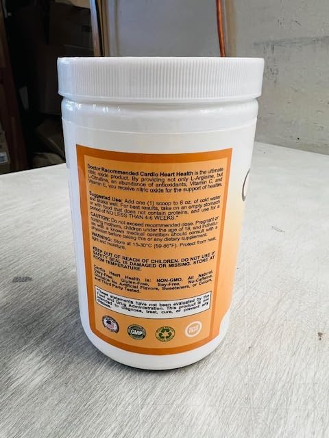 Cardio Heart Health Powder – L-Arginine Supplement 5000mg & L-Citrulline 1000mg,16.82 oz