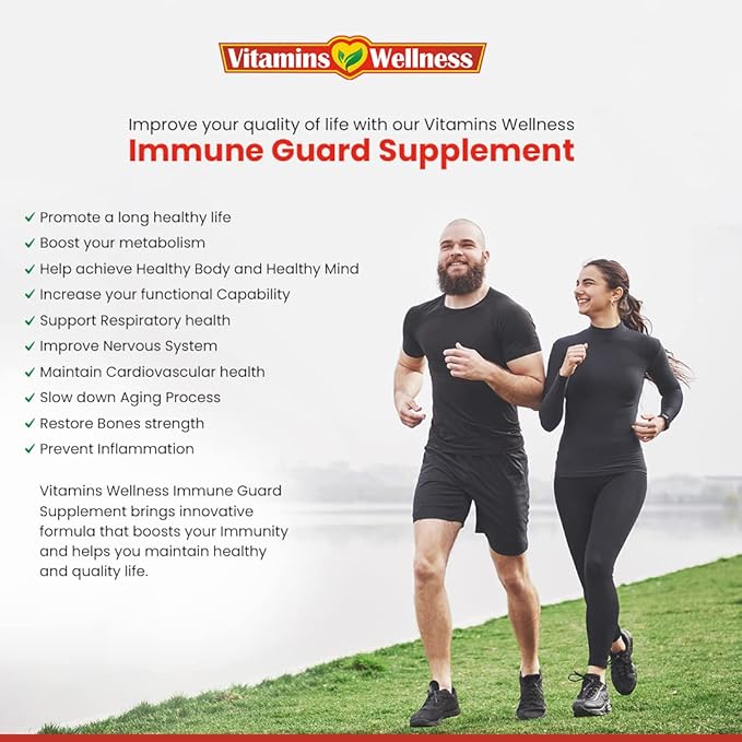 '-10 in 1- Made in USA Immune Support Supplement–Elderberry Immune Guard and Booster with Zinc and Vitamin C, Vitamin B6, Turmeric, Garlic, Echinacea 60 Count/1 Month Supply