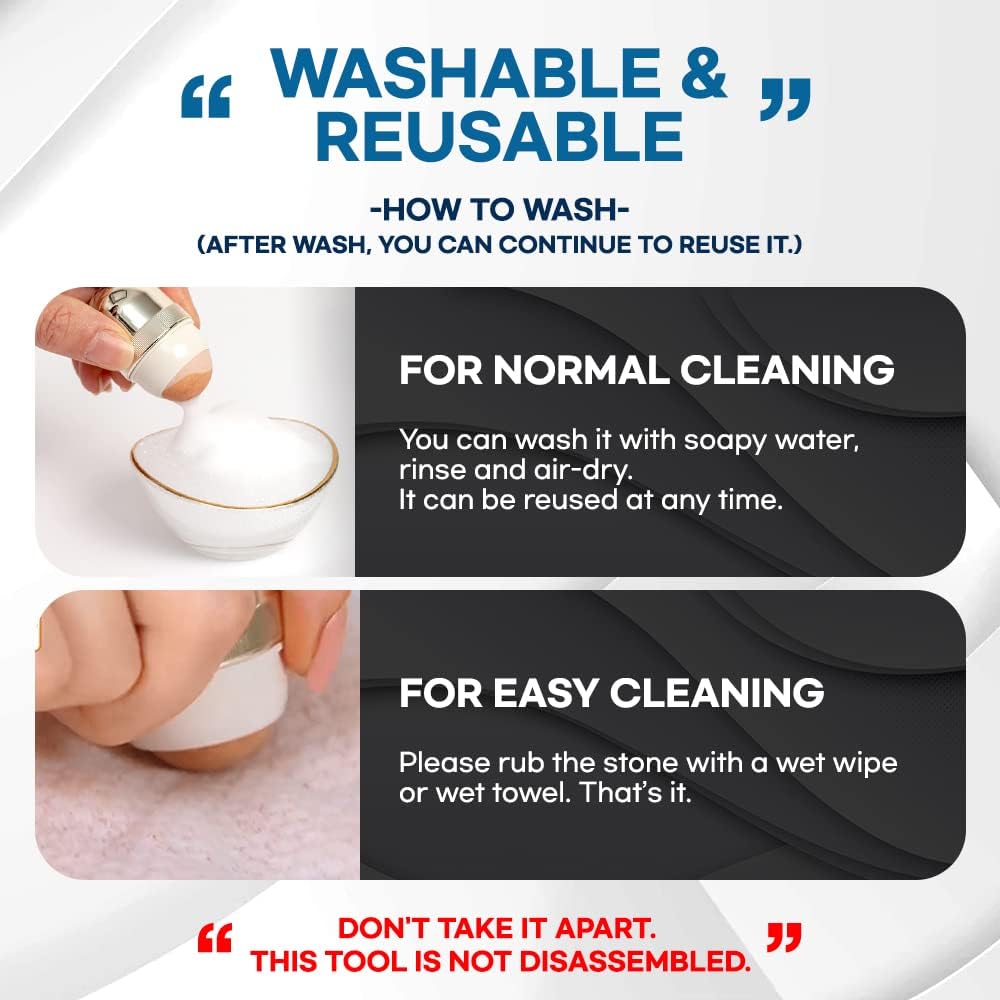 Korean Beauty Oil-Absorbing Volcanic Face Roller, Portable and Reusable Skincare Tool for Oily Skin, Shine Control, Oil Absorber tool for Face (Gold)