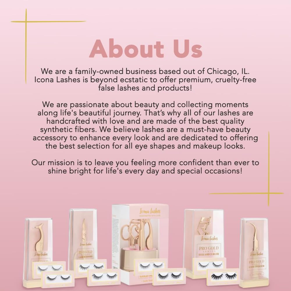 Eyelash Curler - 24K Gold-Plated Stainless Steel Precision Eye Lash Curler for Lush, Luxurious Lashes - Silicone Eyelash Curler Pads, Ergonomic Cushioned Handles - with Replacement Pads