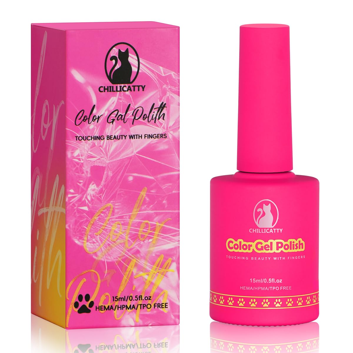 Reflective Glitter Gel Nail Polish, HEMA HPMA TPO Free, Navy Flash Diamond Shimmer, Need UV Lamp Long Lasting Salon Perfect Gel Nail 15ML for Women (Dia-006)