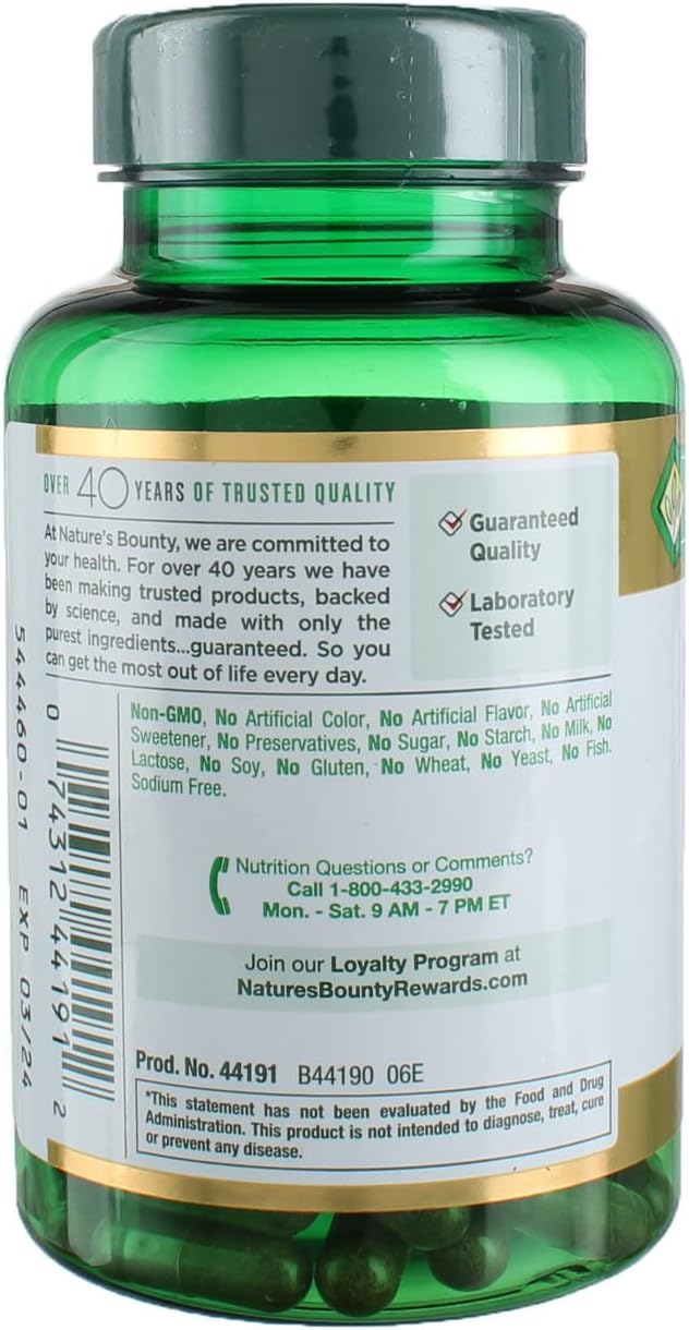 Nature's Bounty Saw Palmetto, Herbal Health Supplement, Prostate and Urinary Health, 450 mg, 100 Capsules