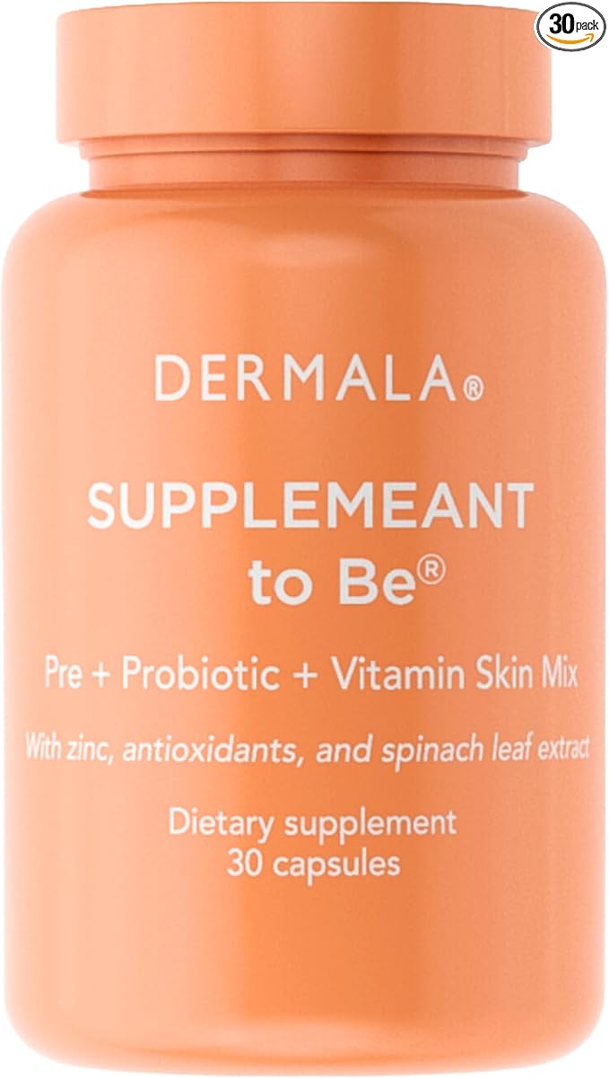 #FOBO SUPPLEMEANT to Be Acne Supplement | All Natural Daily Prebiotics Probiotics Vitamins Skin Mix with Zinc | Improve Clear Blemish-Free Radiant Skin Through Balancing Gut Health