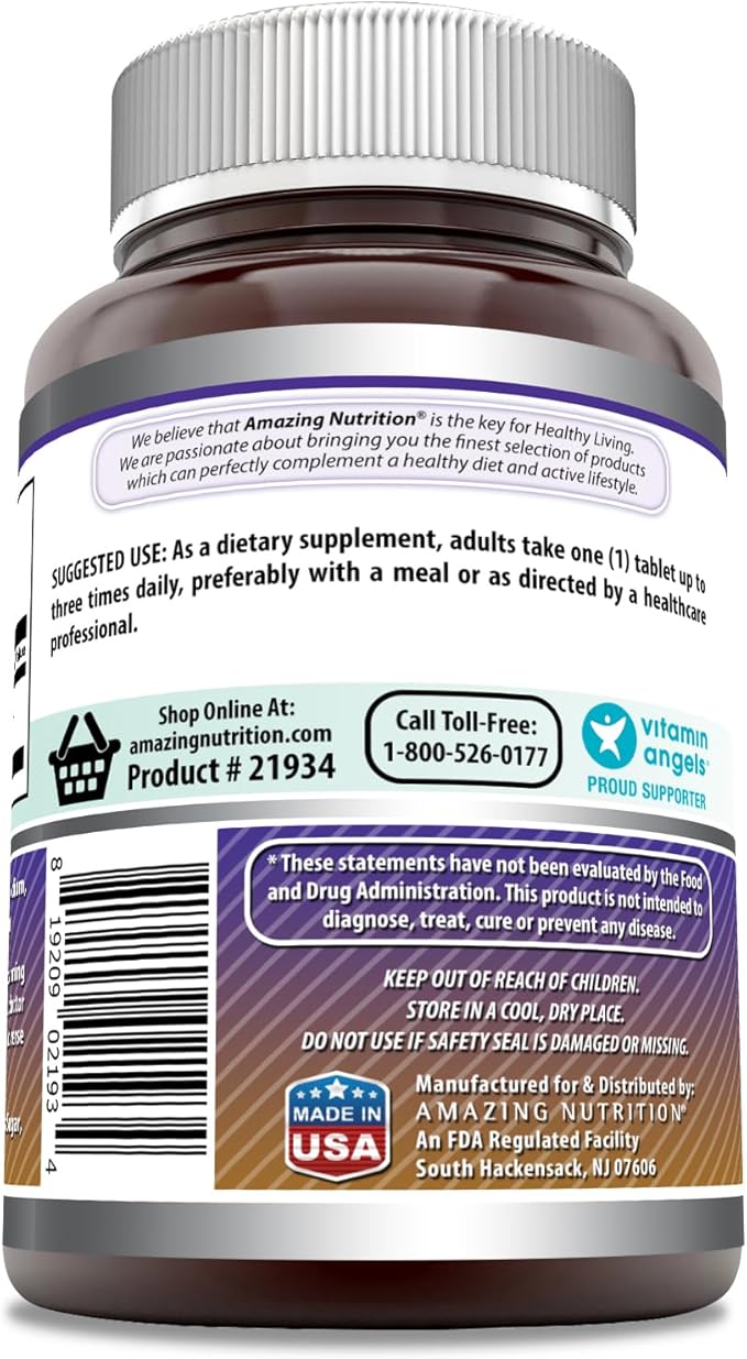 Amazing Formulas L-Arginine 1000mg Tablets | Amino Acid Supplement for Women & Men | Non-GMO | Gluten Free | Made in USA (240 Count)