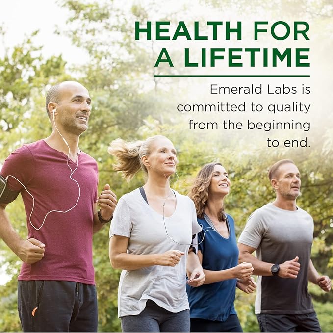 EMERALD LABS Men's 45+ Clinical Multi - Multivitamin for Comprehensive Support, Bone & Heart Health* - Designed for Men 45+ - Gluten-Free & Vegetarian - 120 Vegetable Capsules (30-Day Supply)