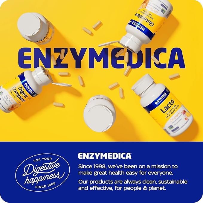Enzymedica Digest Gold + Probiotics, 2-in-1 Formula for Gut Health, Digestive Enzymes & 1.5 Billion Active Probiotic Cultures, 45 Count