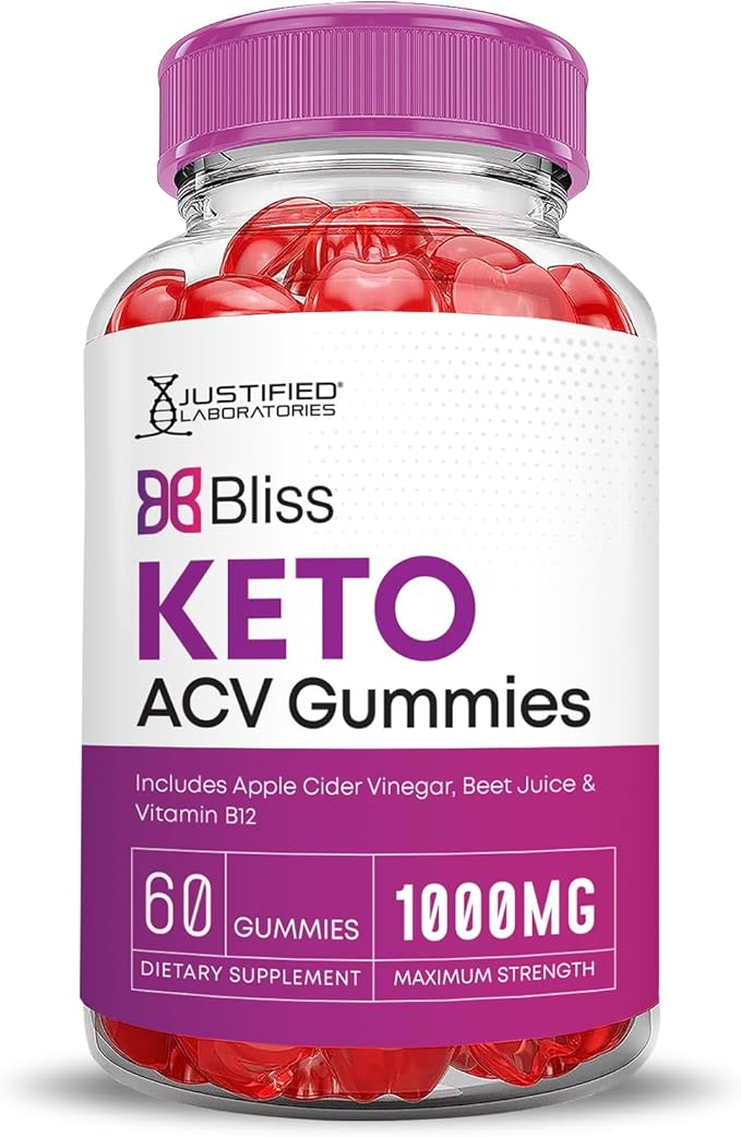 (10 Pack) Bliss Keto ACV Gummies Advanced Formula 1000MG X 10 Bliss Keto Gummies Apple Cider Vinegar Boost Formulated with Pomegranate Beet Juice Powder B12 Vegan Non GMO 600 Gummys