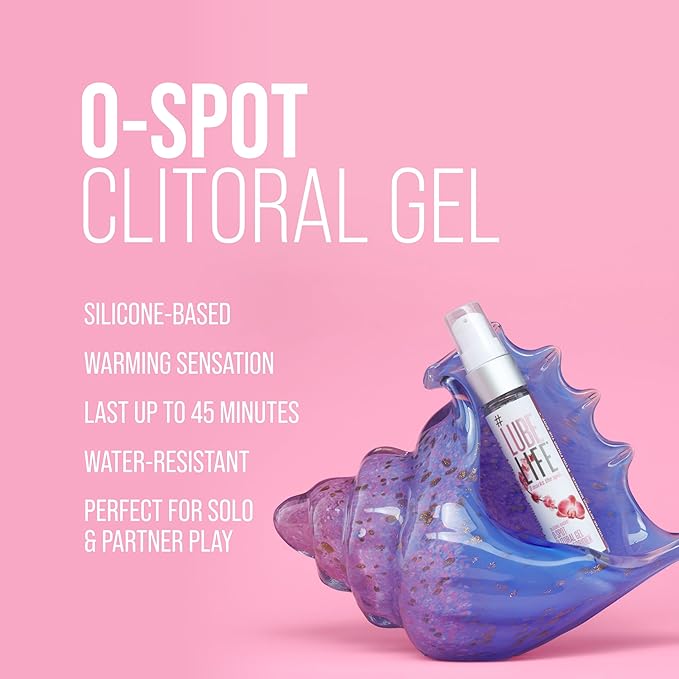 #LubeLife O-Spot Clitoral Gel, 1oz Warming Silicone-Based Stimulant for Women and Couples, Intense Stimulating Arousal Gel, Heightens Pleasure, for External Use Only