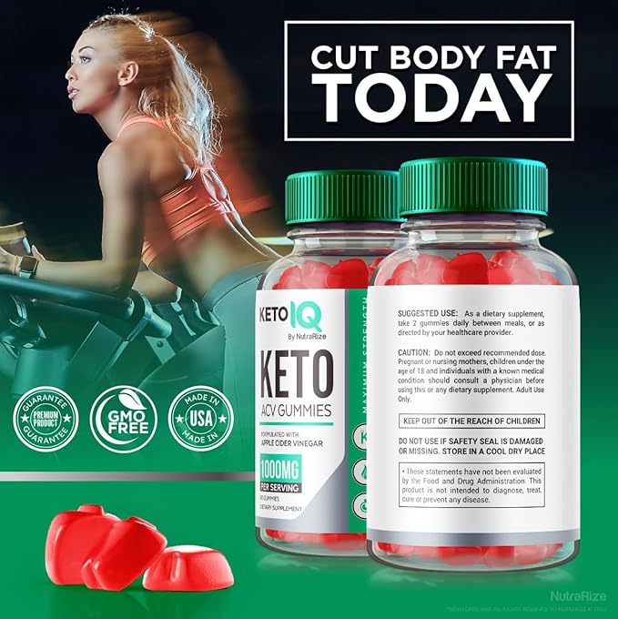 (2 Pack) Keto IQ Keto ACV Gummies, Keto IQ Keto ACV Formula for Advanced Weight Loss, Keto IQ Keto Dietary Supplement, Keto IQ Keto + ACV Gummy, KetoIQ Gomitas Reviews (120 Gummies)