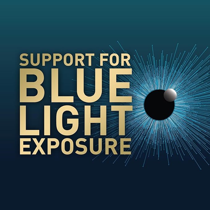 Eye Vitamins & Mineral Supplement, Contains Lutein, Zeaxanthin, Bilberry & Zinc, Supports Eye Strain, Vision Macular Health & Dry Eyes for Adults with Vitamin C & E, Lycopene - 60 Capsules