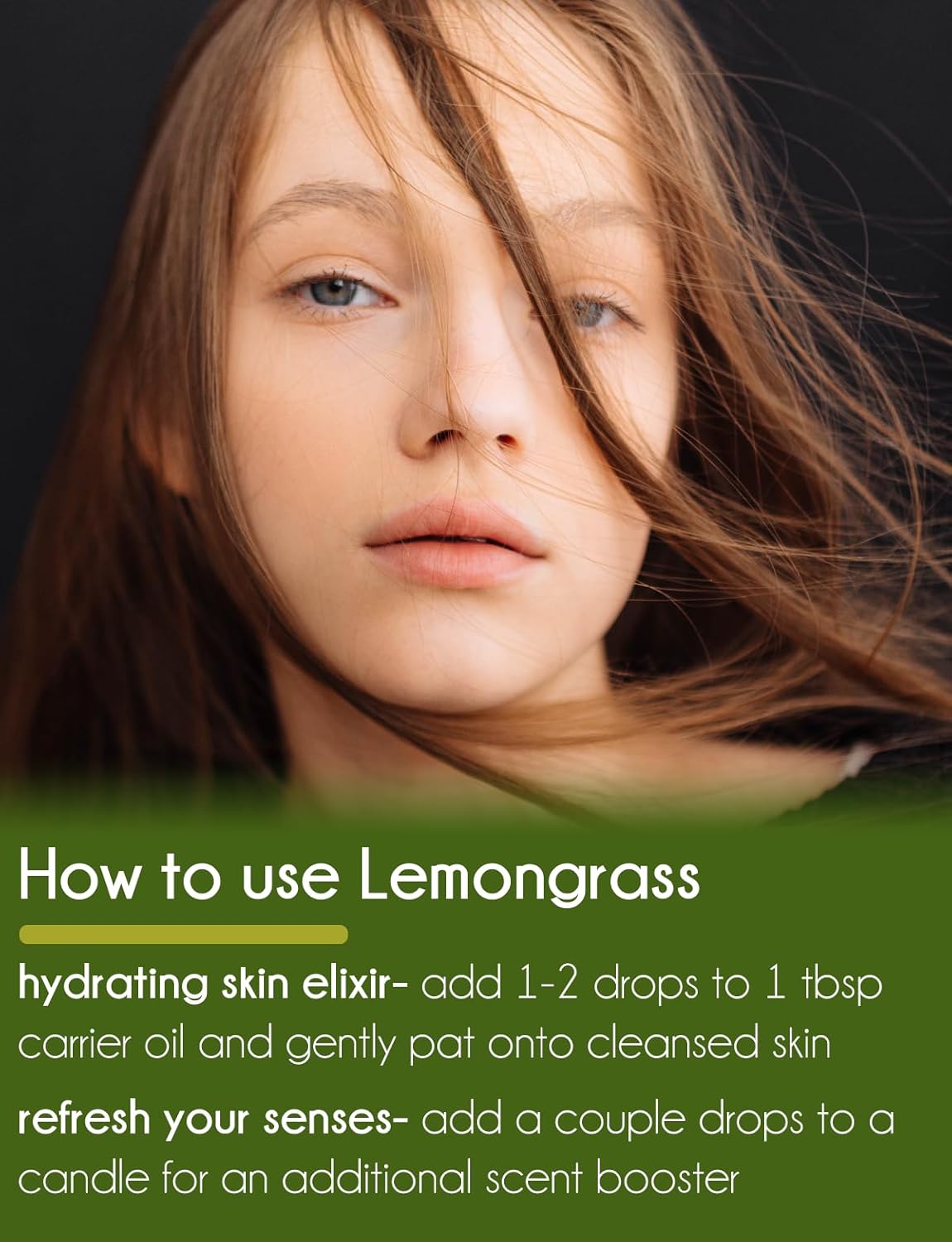 GreenHealth Lemongrass Essential Oil โ 16 fl oz (473 ml) โ 100% Pure & Uncut | Amber Glass Bottle for Aromatherapy, Cleaning, Candle Making & DIY Use