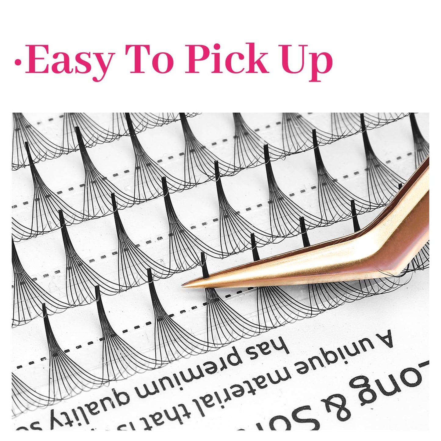 Premade Fans Eyelash Extensions 16D Volume Lash Extensions 0.03 Thickness Eyelash Extension D Curl Premade Lash Fans Mix 9-16mm Fluffy Soft Handmade Lash Fan(16D-0.03-D,9-16mm)