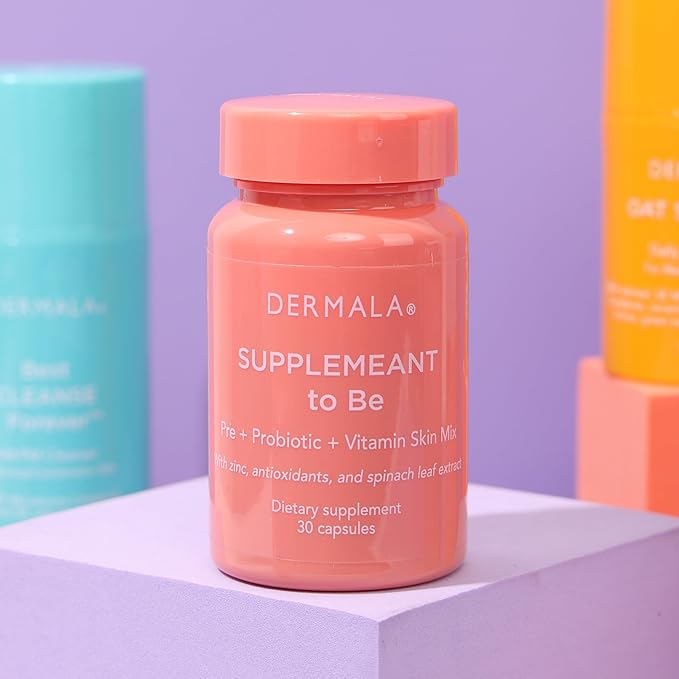 #FOBO SUPPLEMEANT to Be Acne Supplement | All Natural Daily Prebiotics Probiotics Vitamins Skin Mix with Zinc | Improve Clear Blemish-Free Radiant Skin Through Balancing Gut Health