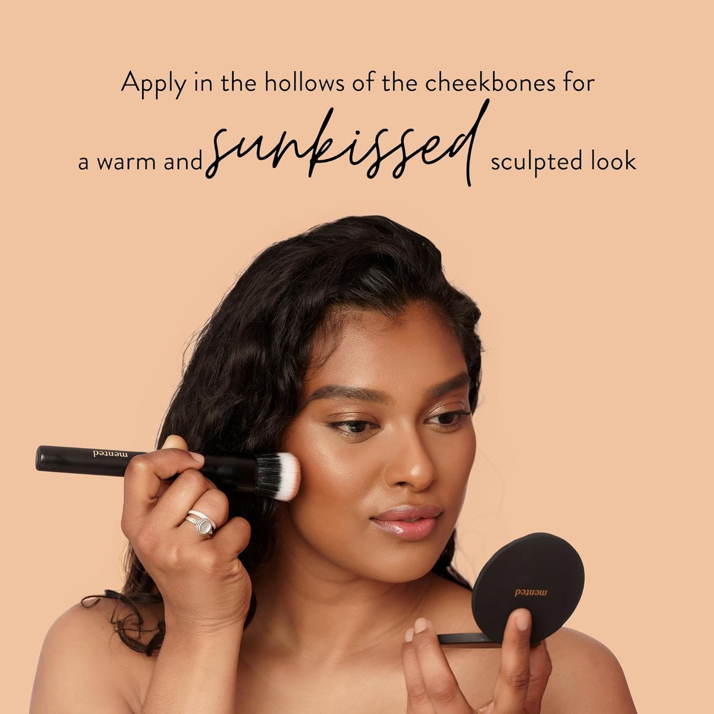 Mented Cosmetics Made in Italy, Cruelty Free Makeup, Vegan, Paraben Free, Shimmer Bronzer, Highlighter Bronzing Powder Palette for Face with Vitamin E + A, 0.35oz/10g, Yacht Life