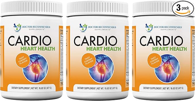 DOCTOR RECOMMENDED SUPPLEMENTS Cardio Heart Health Powder – L-Arginine Supplement 5000mg & L-Citrulline 1000mg, (Pack of 3-16.82 oz / 50.46 oz)