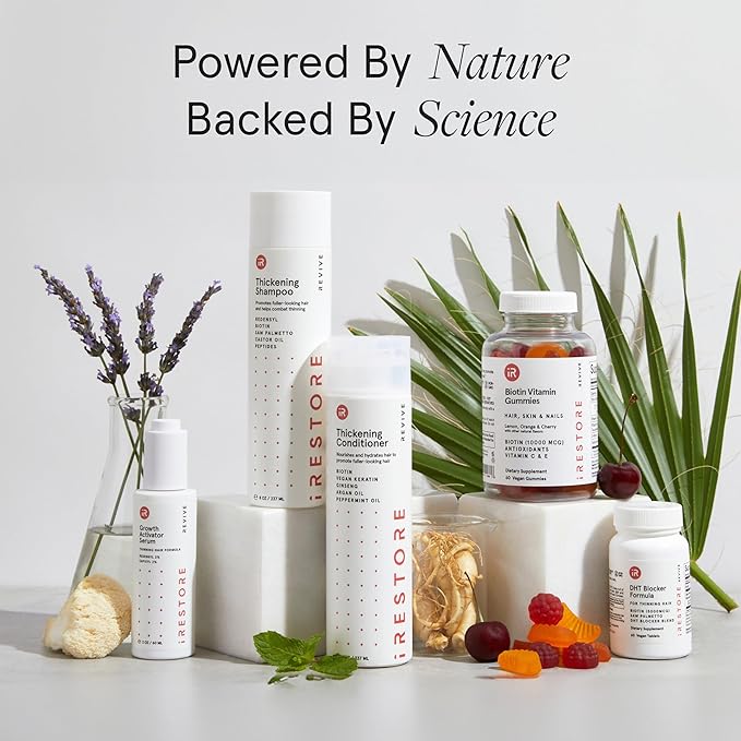 iRestore Hair Gummy Vitamins, Vegan Biotin Gummies for Hair Skin and Nails, Hair Gummies, Biotin Gummies for Hair Growth Biotin Vitamins for Women & Men, Biotin 10,000mcg, 3PK