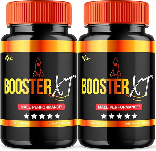 (2 Pack) Booster XT for Men, Booster XT Capsules, Premium Formula Vitamin Supplement Support Energy Peak Performance, Multivitamin Pastillas Capsulas BoosterXT Boost XL (120 Capsules)