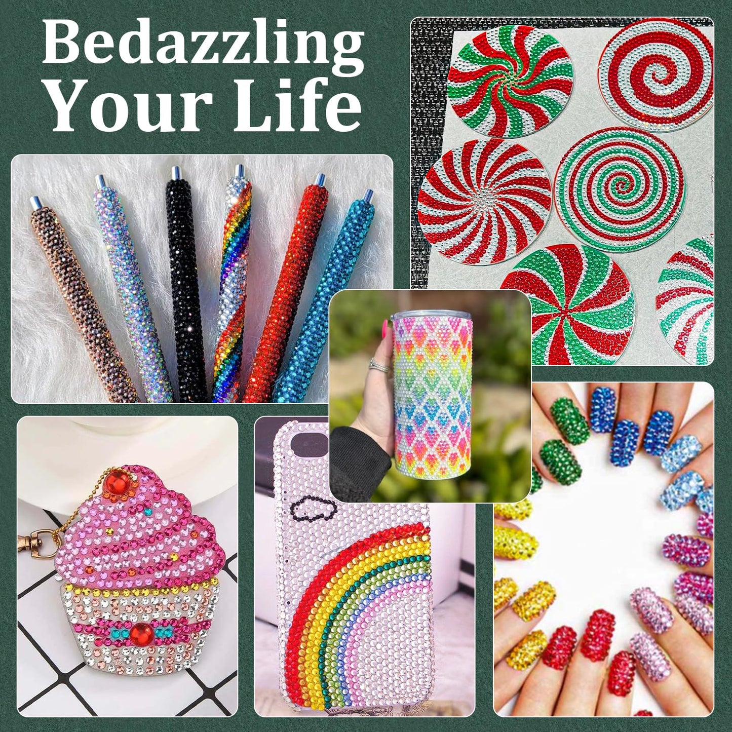 Resin Rhinestones for Crafting with B7000 Jewelry Glue, 1 Box Champagne Flatback Crystals with 3Pcs 10ml Glue for Bedazzling Crafts DIY Nail Art Makeup,Non Hotfix Gems for Clothing Shoes