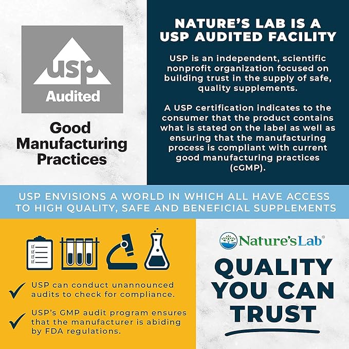 Nature's Lab Hyaluronic Acid with Biocell Collagen and MSM - Skin Hydration, Joint Health - 60 Capsules (20 Day Supply)