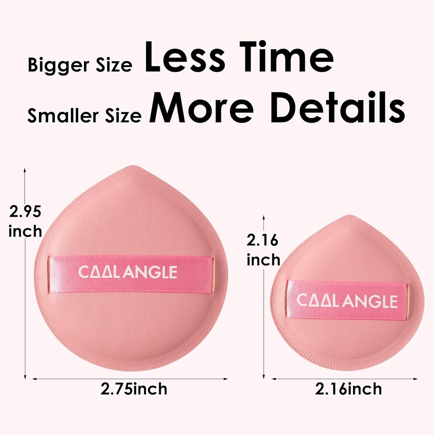 4Pack Pink Makeup Sponge For Foundation Concealer And Powder, Latex Free Blender Sponge For Natural And Easy Makeup Soft Long-lasting, Pack for 2X-Large and 2 Medium