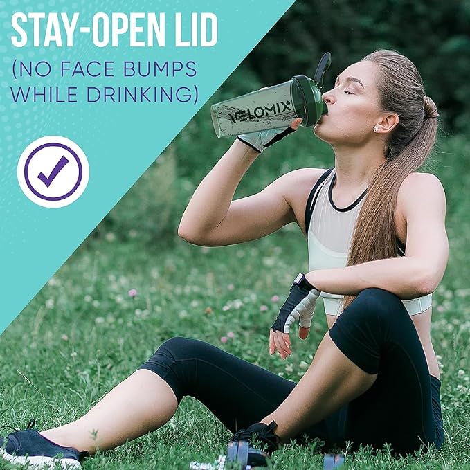 '-4 PACK- 28 oz Shaker Cups for Protein Shakes - 4x Wire Whisk | BPA-Free & Dishwasher Safe | Leak Proof Protein Shaker Bottles for Protein Mixes | Large Blender Shaker Bottle Pack(Forest Edge)