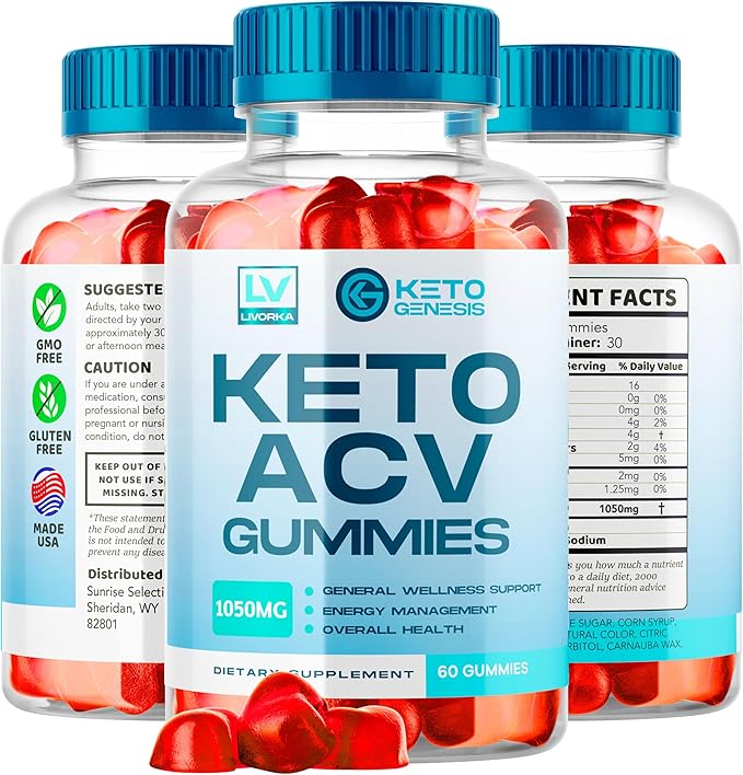 (2 Pack) Keto Genesis Keto ACV Gummies Advanced Weight Loss, Genesis Keto, Ketogenesis Keto+ACV Gummies, Keto Genesis, Keto Genesis Gummies, Ketogenesis Keto Plus ACV Gummy Supplement 1050mg, 2 Months