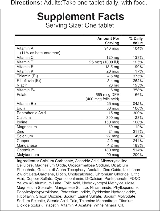 One-A-Day Multivitamin for Women 50+ Daily Essentials | Vitamins for Women 50 Plus to Support Eye, Immune Health & Physical Energy | Women's Multivitamin with Vitamin C & Vitamin D, 150 Count
