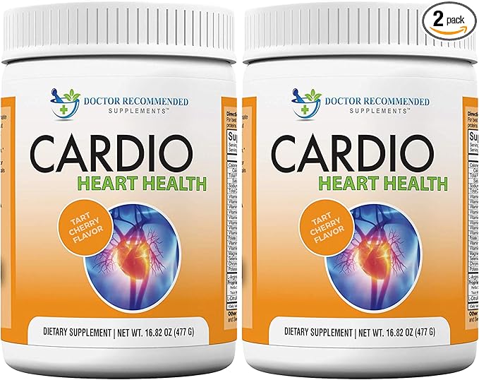 DOCTOR RECOMMENDED SUPPLEMENTS Cardio Heart Health Powder – L-Arginine Supplement 5000mg & L-Citrulline 1000mg, (Pack of 2-16.82 oz / 33.64 oz)