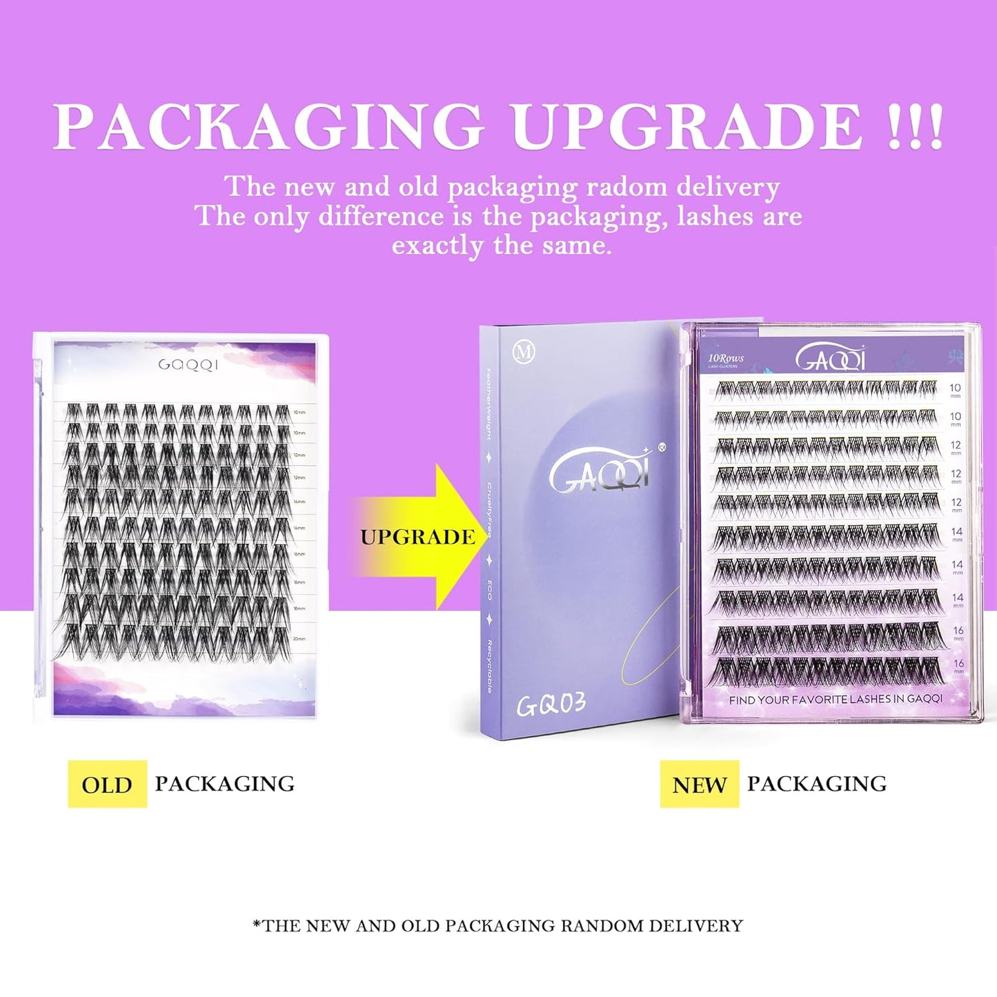 GAQQI Lash Clusters, Eyelash Clusters 120PCS D Curl Individual Lashes, Wispy Cluster Eyelash Extension 10mm Only, Natural Looking Cluster Lashes (GQ03, D Curl, 10mm)