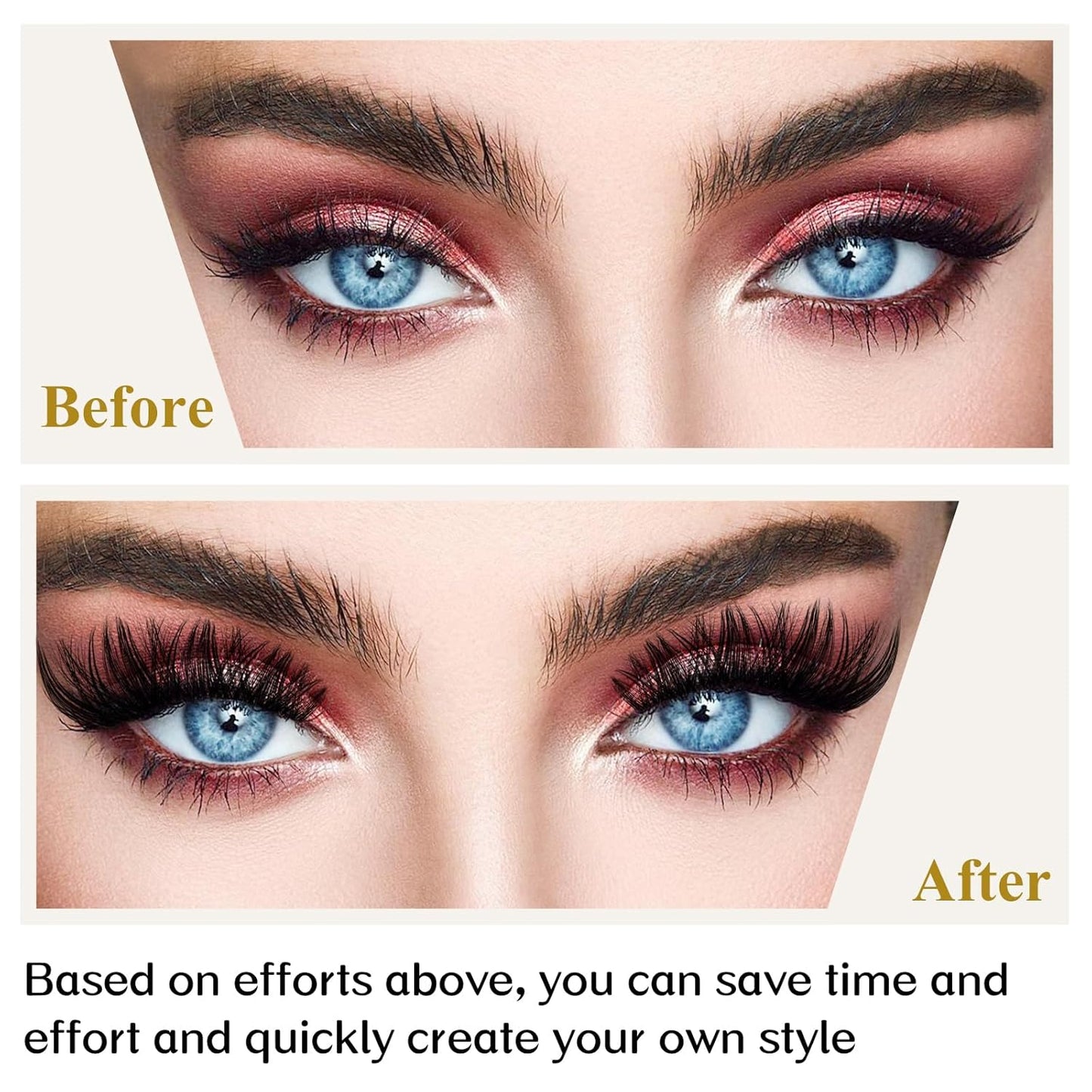 Lash Clusters B53 D Curl 14mm DIY Eyelash Extensions 72 Clusters Lashes B&Qaugen Volume Individual Lashes Eyelash Clusters Extensions Individual Lashes Cluster DIY at Home (B53,D-14mm)