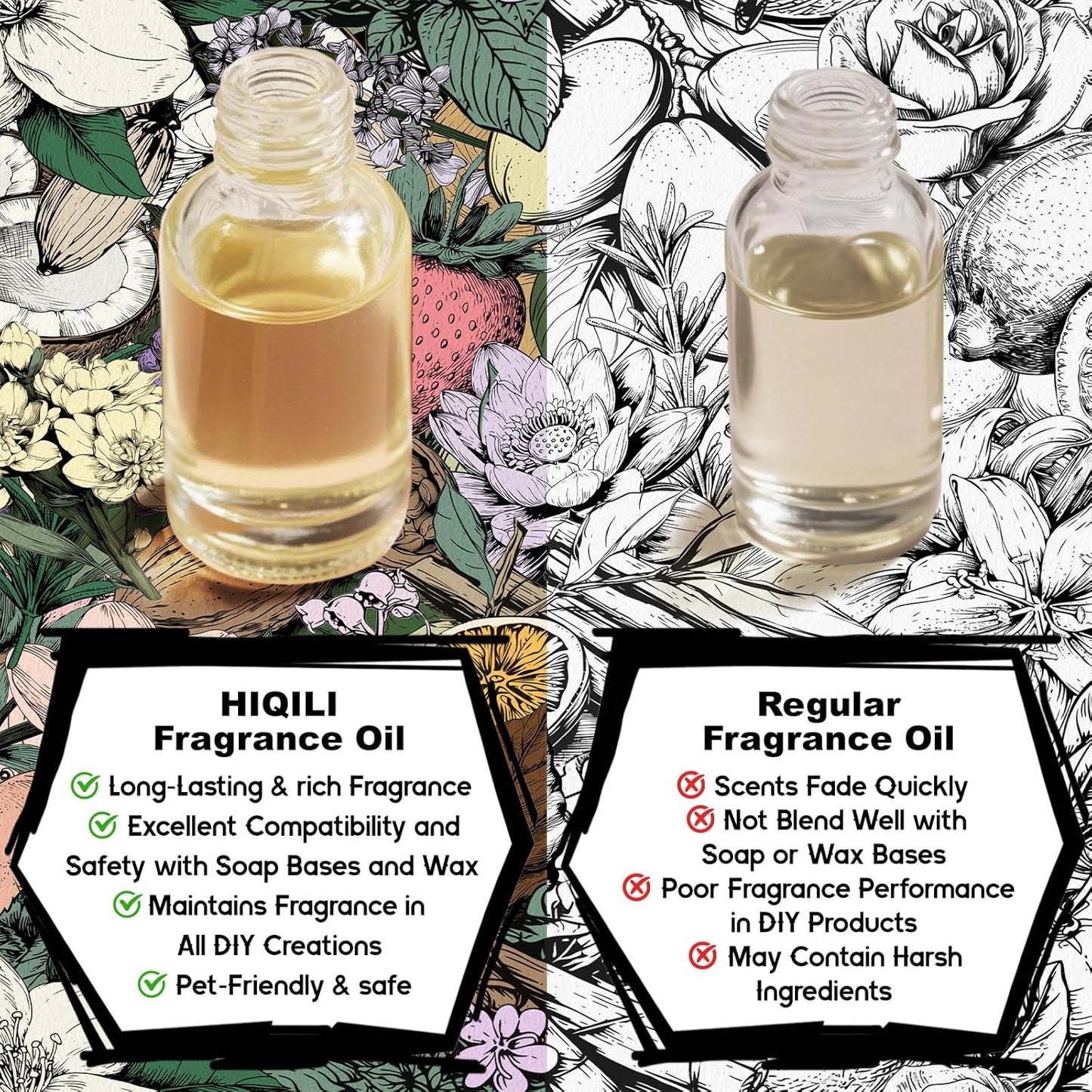 HIQILI Nectarine Blossom Fragrance Oil for Candle & Soap Making, Essential Oil Diffuser Use, Add to Body Lotion, Dryer Balls - 5.07 Fl Oz