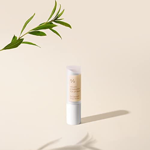 Dr.Ceuracle Vegan Kombucha Tea Lip Balm - Soft, Natural, Lightweight, Hydrating Lip Moisturizer for Dry Cracked Lips, Korean Skincare (3.7 g / 0.13 oz.)