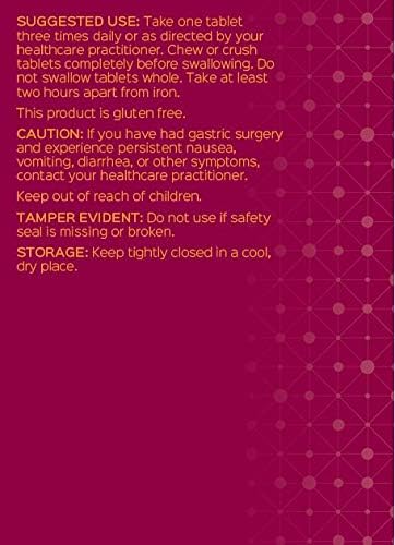 Bariatric Advantage Calcium Citrate Chewable 500mg with Vitamin D3 for Bariatric Surgery Patients Including Gastric Bypass and Sleeve Gastrectomy, Low Sugar - Wild Cherry Flavor, 270 Count