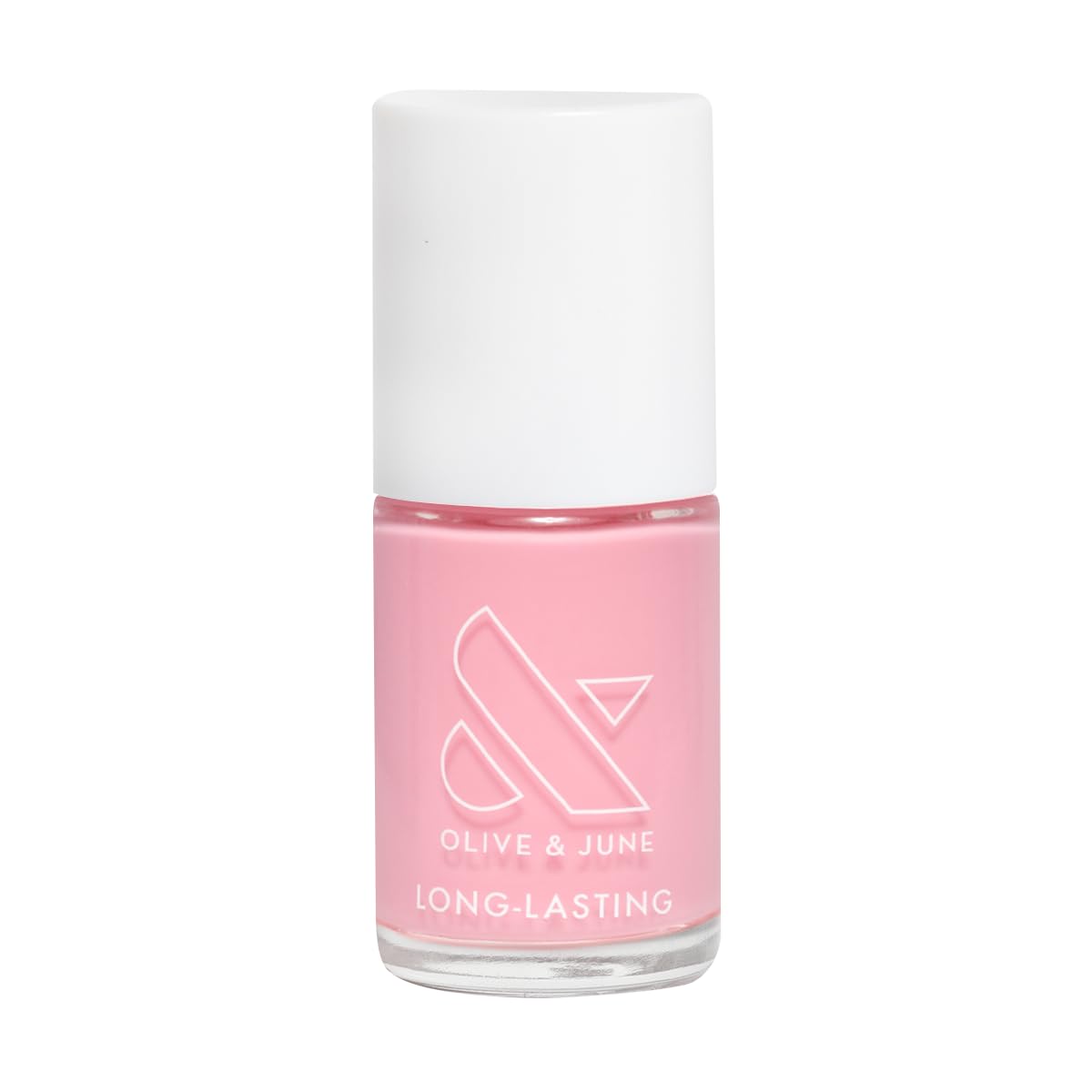 Olive & June Long Lasting Nail Polish | Plump, Gel-Like Finish | No Lamp Needed | Lasts up to 10 days | Salon-Quality at Home | Vegan & Cruelty-Free | Chip-Resistant | Saltwater Taffy | Sheer Pink