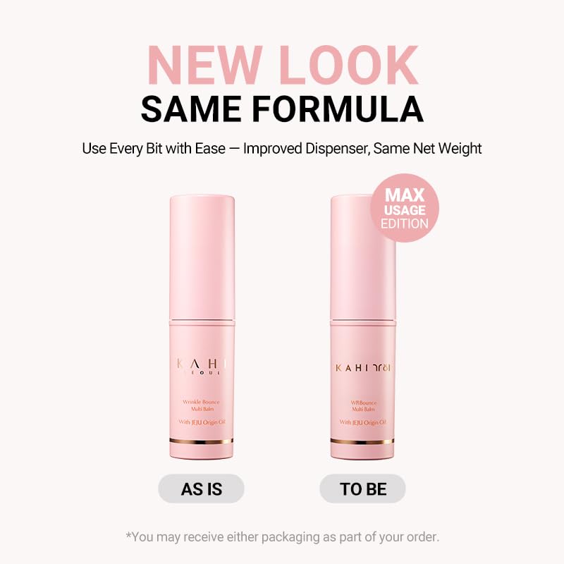 KAHI Wrinkle Bounce Multi Balm Stick | PDRN Collagen Wrinkle Stick | Korean Skin Care |All-in-One Hydrating Lip Balm Eye Cream Neck Cream Make Up Base & Face Mist Moisture Balm