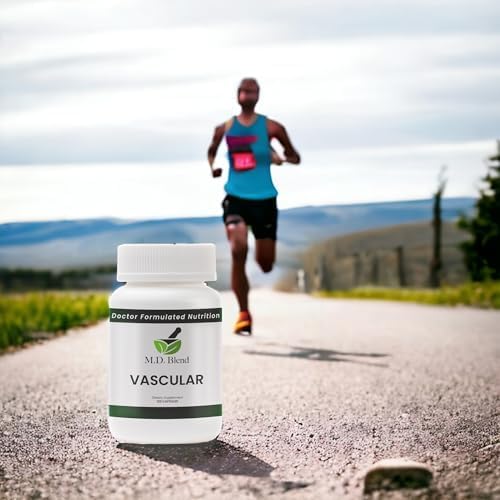 M.D. Vascular - Expert Formulated Supplement - Vascular & Overall Wellness Goals - Proper Flow, Numbers, Balance - Powerful Garlic, Ginger, L-Arginine, Pomegranate - 120 Capsules (Pack of 3)