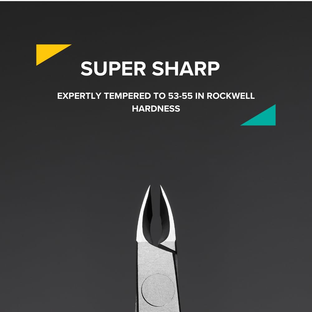 Rui Smiths Professional Cuticle Nippers | Precision Surgical-Grade Stainless Steel Cuticle Trimmer, French Handle, Double Spring, 4mm Jaw (Quarter Jaw)