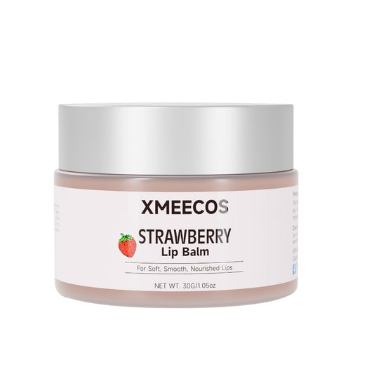 Beeswax lip balm with rose and jasmine, kiwi, strawberry, peach, cherry extract bee friendly 100% Natural for men and women, cruelty free moisturizing (30 Grams, Strawberry)