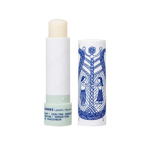 KORRES Balsam Lip Butter Stick Clear Mint Moisturizing Balm with Greek Hypericum Oil, Nourishing Formula for Supple, Smooth Texture, Lightweight Shine, Daily Lip Care for Women or Men, 0.17 Oz Stick