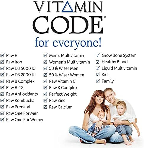 Garden of Life Vitamin Code Whole Food Multivitamin for Men, Fruit & Veggie Blend and Probiotics for Energy, Heart, Prostate Health, 120 Count