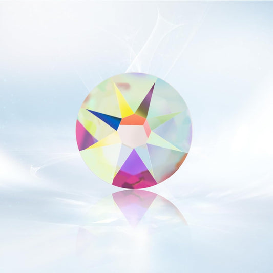 Novani Crystal AB Rhinestones 1440pcs Flat Back Round Rhinestone Style 2088 Sparkly Crystal Gemstones for Nail Art and Crafting SS12,3.0-3.2mm