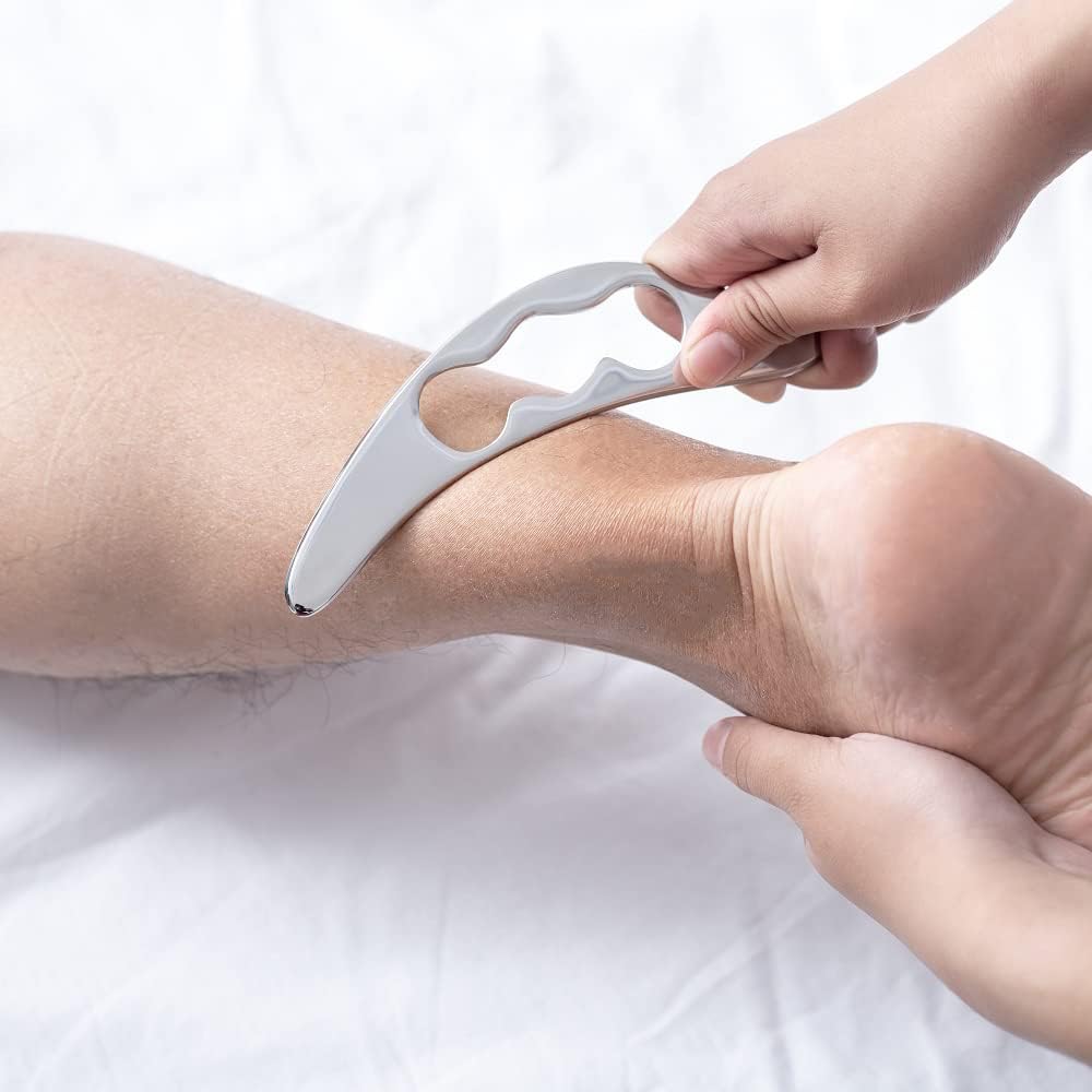 Feelfree Stainless Steel Guasha Scraping Massage Tool for Soft Tissue, Physical Therapy Stuff Used for Back, Legs, Arms, Neck, Shoulder (Bird Shape)
