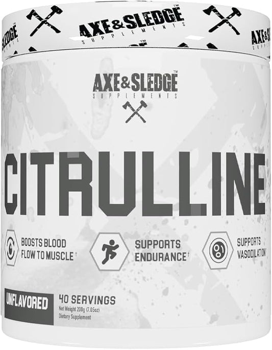 Axe & Sledge Basics Citrulline Unflavored, 40 Servings