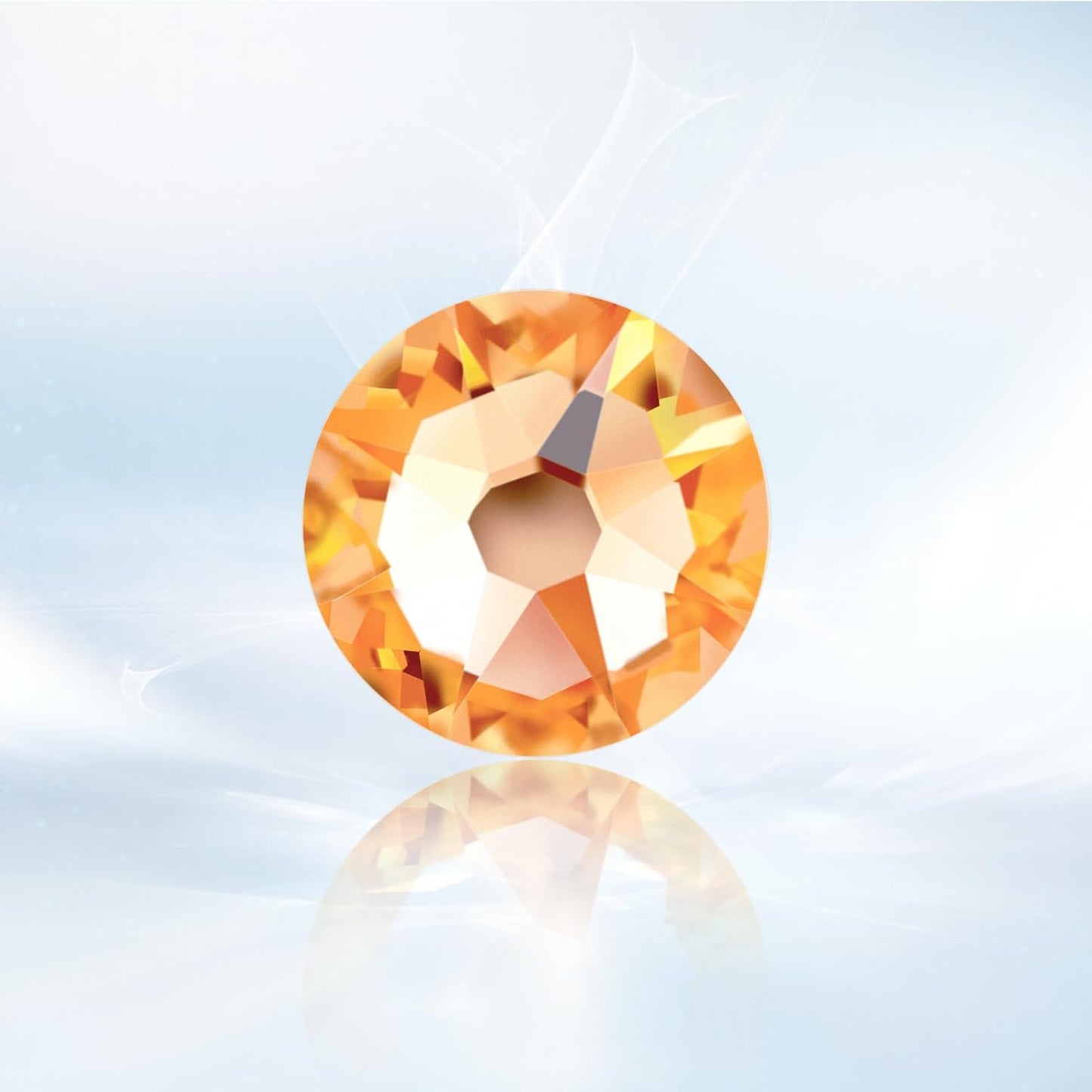 Novani Champagne Rhinestones 1440pcs Flat Back Round Rhinestone Style 2088 Sparkly Crystal Gemstones for Nail Art and Crafting SS16,3.8-4.0mm