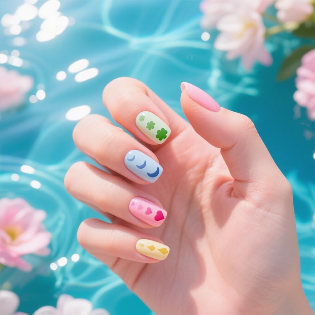 UNICRAFTALE 3Pcs Nail Stamp Plates Set French Nail Stamping Plate French Line Lace Flower Heart Design Image Nail Stencils Nail Art DIY Stamping Template with Nail Scraper for Women Nail Design Tools