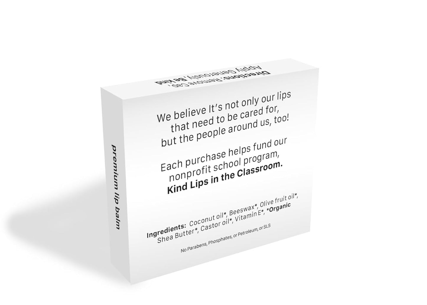 Unscented Lip Balm – Hydrating & Moisturizing with Organic Ingredients | Natural Lip Care for Dry, Sensitive Lips | Olive Oil, Gluten & Grain Free | Clean Beauty | Kind Lips Single Tube