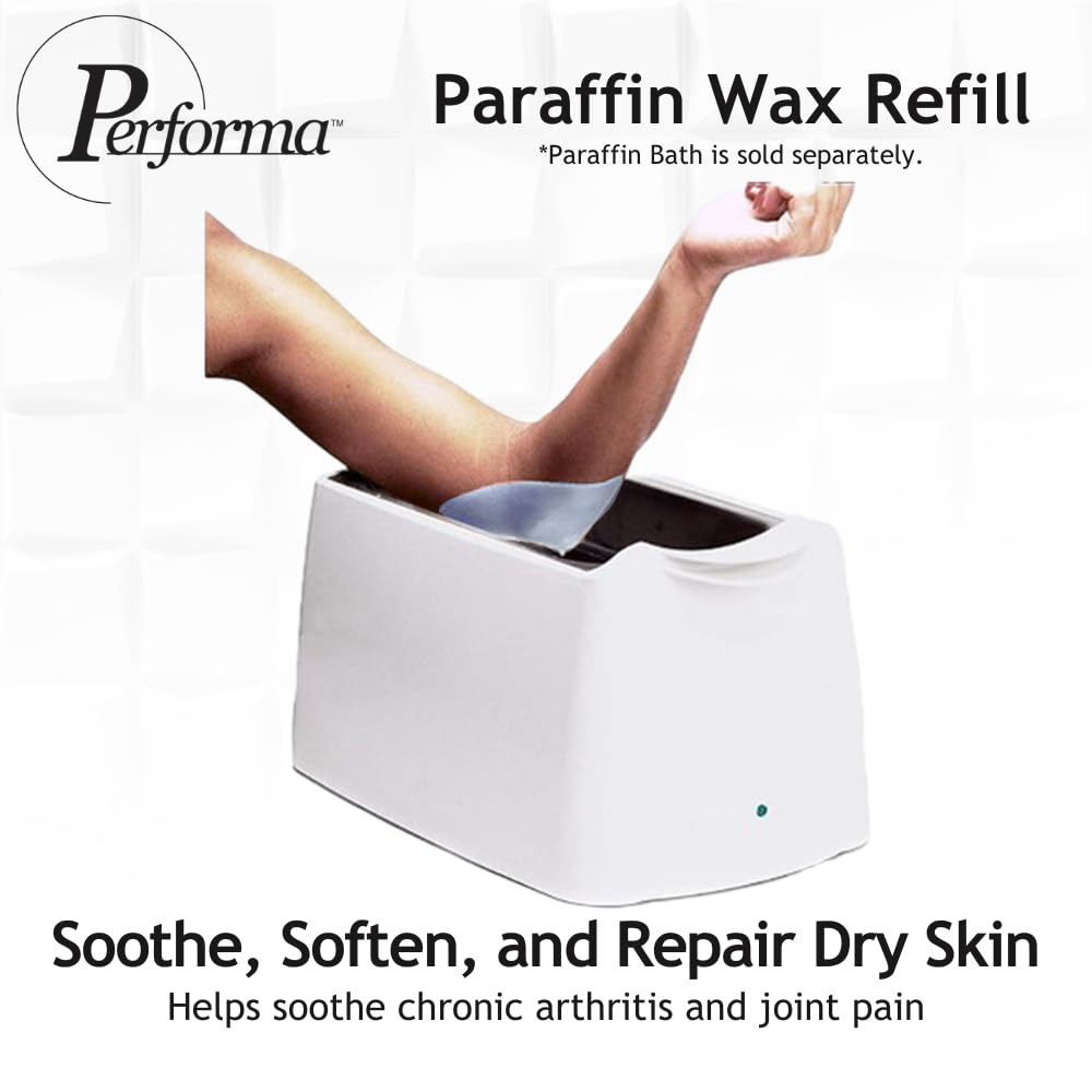 Performa Paraffin Wax Refill, 1 Pound Lavender Scented Beads, Case of 6, Paraffin Bath Wax, Medical Grade Paraffin Wax for Paraffin Bath, Wax Refill for Wax Bath, Good for Hands & Feet
