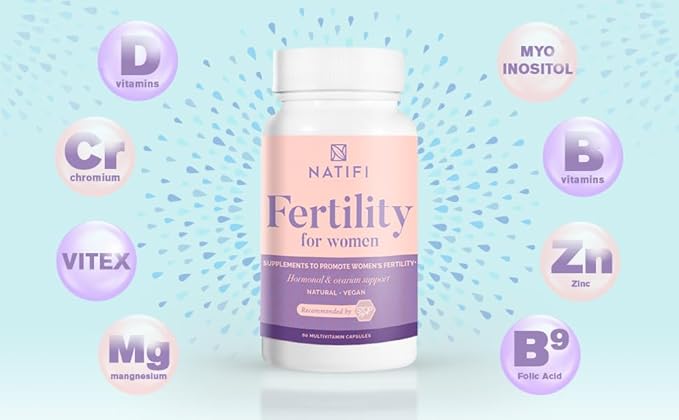 (2 Bottles Fertility Prenatal Vitamins Regulate Cycles Balance Hormones, Aid Ovulation. Conception Multivitamin for Women. 60 Caps Folic Acid, Myo Inositol, Vitex